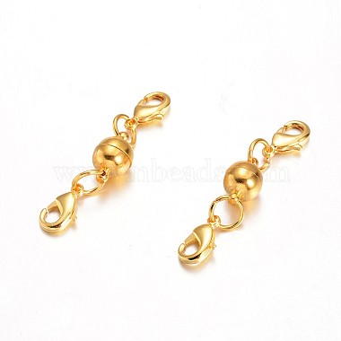 Golden Round Brass Magnetic Clasps