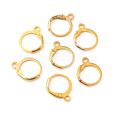 Brass Leverback Earring Findings(FIND-WH0125-13G)-1