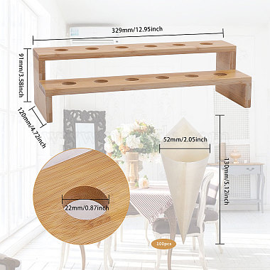Expositores de helados de bambú de 12 orificio globleland(AJEW-GL0001-82)-2