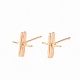 Brass Earring Findings(KK-T062-215G-NF)-1