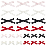 Styles Bowknot Polyester Alligator Hair Clips, with Iron Clip, Hair Accessories for Women Girl, Mixed Color, 30~35x42~80x8.5~11mm(PHAR-SP0001-11)