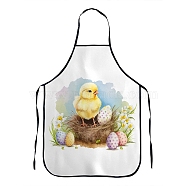 Easter Theme Polyester Sleeveless Apron, with Double Shoulder Belt, Yellow, 800x600mm(PW-WG26712-11)