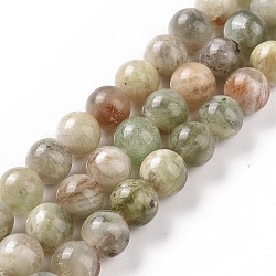 Natural Arusha Sunstone Beads Strands, Round, 10mm, Hole: 1mm, about 40~41pcs/strand, 15.47''(39.3cm)(G-P488-04C)