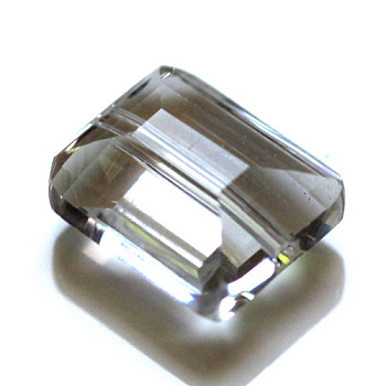 Imitation Austrian Crystal Beads, Grade AAA, Faceted, Rectangle, Clear, 6x8x4mm, Hole: 0.7~0.9mm