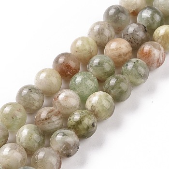 Natural Quartz Beads Strands, Round, 10mm, Hole: 1mm, about 40~41pcs/strand, 15.47''(39.3cm)