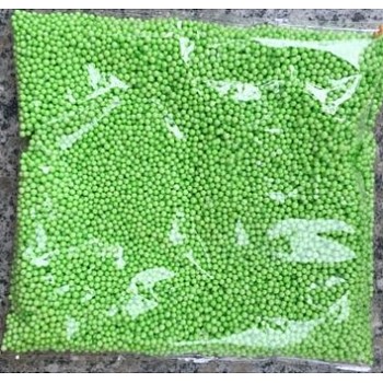 Craft Foam Balls, Round, for DIY Wedding Holiday Crafts Making, Lime Green, 1.5~3.5mm