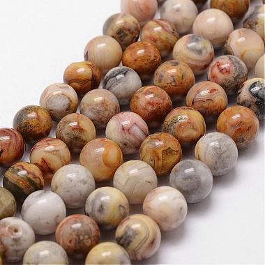 8mm Round Crazy Agate Beads
