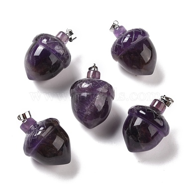 Real Platinum Plated Others Amethyst Pendants