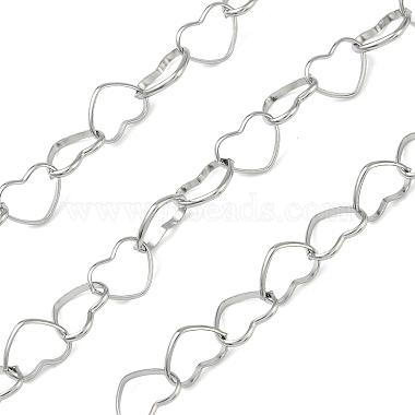 304 Edelstahl Herzketten(CHS-P024-08P)-1