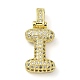 pendentifs en laiton zircon cubique transparent(KK-M279-01G-I)-1