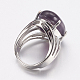 Natural Amethyst Wide Band Finger Rings(X-RJEW-K224-A20)-2