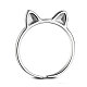 SHEGRACE Adjustable Lovely 925 Sterling Silver Cuff Tail Ring(JR54A)-1