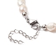 Natural Pearl Beaded Necklace with 304 Stainless Steel Clasp for Women(NJEW-JN04143)-6