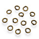 Brass Open Jump Rings(X-JRC4MM-AB)-1